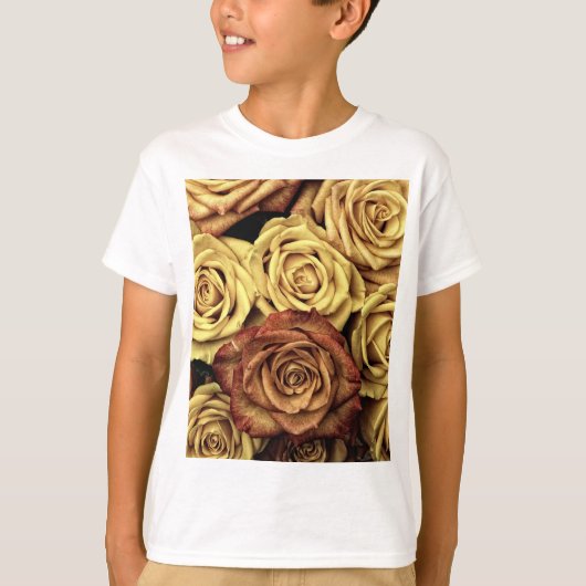 Sepia Tinted Rozen T-shirt (Voorkant)