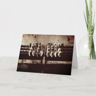 Sepia-tinted Sancturay Candles in de oudere kerk Kaart