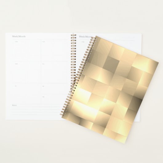 Sepia Tinten in een Vierkant Patroon Planner (Display)