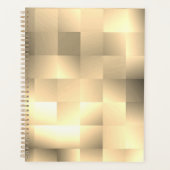 Sepia Tinten in een Vierkant Patroon Planner (Voorkant)