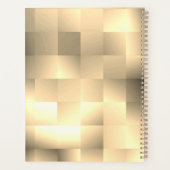 Sepia Tinten in een Vierkant Patroon Planner (Achterkant)
