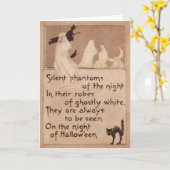 Sepia Toenemende Maan van de Kat van de Heks van Kaart (Gele Bloem)