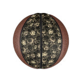 Sepia Tone  bloemenprint Basketbal (Verticaal)