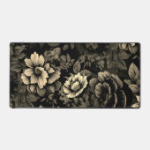 Sepia Tone bloemenprint Bureaumat (Voorkant)