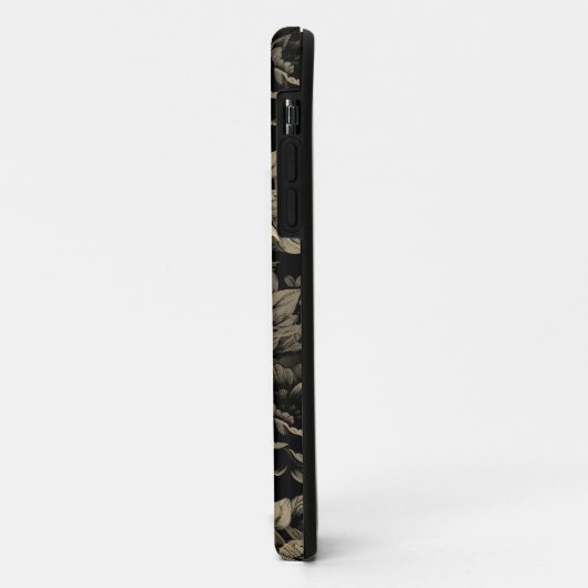 Sepia Tone  bloemenprint Case-Mate iPhone Case (Achterkant/links)