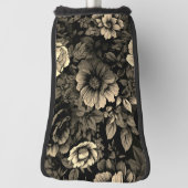 Sepia Tone  bloemenprint Golfheadcover (Draai 90)