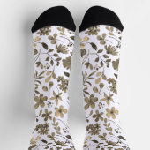 Sepia Tone bloemenprint Sokken (Top)