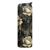 Sepia Tone  bloemenprint Thermosbeker (Gedraaid links)