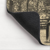 Sepia Tone Foto van Paard Muismat (Hoek)