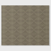 Sepia Tone Hypnotic Diamond Modern Pop Art Cadeaupapier (Vlak)