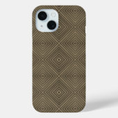 Sepia Tone Hypnotic Diamond Modern Pop Art Case-Mate iPhone Case (Achterkant)