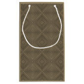 Sepia Tone Hypnotic Diamond Modern Pop Art Klein Cadeauzakje (Achterkant)