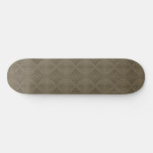 Sepia Tone Hypnotic Diamond Modern Pop Art Persoonlijk Skateboard (Horizontaal)