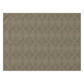 Sepia Tone Hypnotic Diamond Modern Pop Art Tafelkleed (Voorkant (Horizontaal))