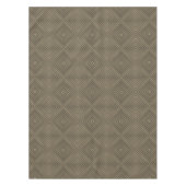 Sepia Tone Hypnotic Diamond Modern Pop Art Tafelkleed (Voorkant)