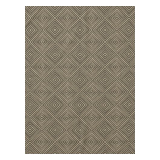 Sepia Tone Hypnotic Diamond Modern Pop Art Tafelkleed (Voorkant)