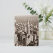  Sepia Tone New York Briefkaart (Staand voorkant)