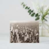  Sepia Tone New York Briefkaart (Staand voorkant)