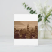 Sepia Tone New York City Briefkaart (Staand voorkant)