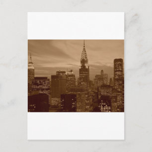 Sepia Tone New York City Briefkaart