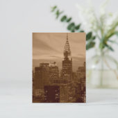 Sepia Tone New York City Briefkaart (Staand voorkant)