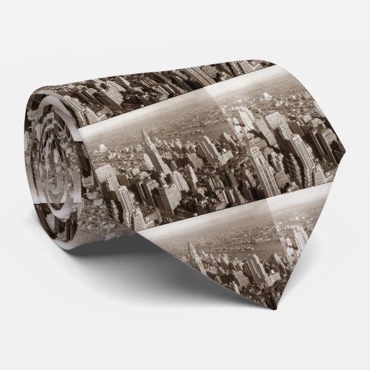  Sepia Tone New York Stropdas (Opgerold)