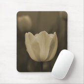 Sepia Tone Single Tulip Flower mousepad gift Muismat (Met muis)