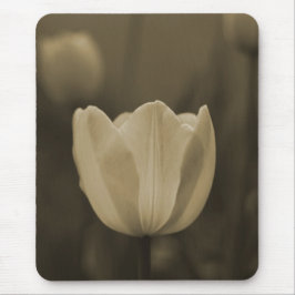 Sepia Tone Single Tulip Flower mousepad gift Muismat