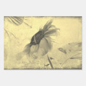  Sepia Tone Sunflower Grunge Textuur Inpakpapier Vel (Voorkant)
