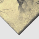 Sepia Tone Sunflower Grunge Textuur Tissuepapier (Detail)