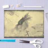 Sepia Tone Sunflower Grunge Textuur Tissuepapier (Craft)