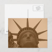  Sepia Tone Vrijheidsbeeld Briefkaart (Voorkant / Achterkant)