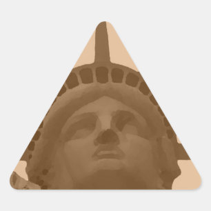  Sepia Tone Vrijheidsbeeld Sticker