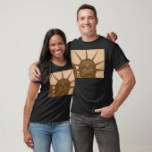  Sepia Tone Vrijheidsbeeld T-shirt (Unisex)