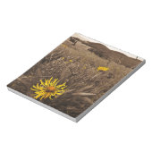 Sepia tone Yellow wildbloemen Notitieblok (Linkerzijde)