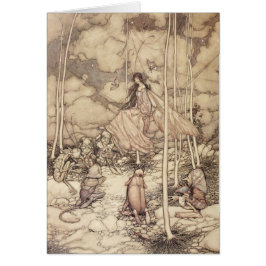 Sepia-toned Fairy Queen met creaties