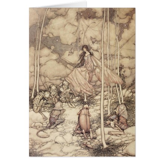 Sepia-toned Fairy Queen met creaties (Voorkant)