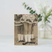 Sepia Toned Irish Dance Briefkaart (Staand voorkant)