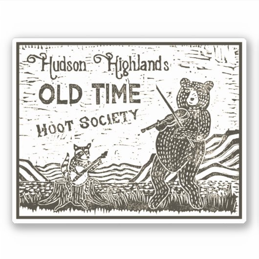 Sepia Toned Sticker (Voorkant)