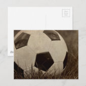Sepia Toned Voetbal Briefkaart (Voorkant / Achterkant)