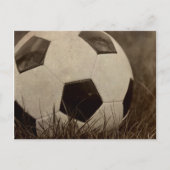 Sepia Toned Voetbal Briefkaart (Voorkant)