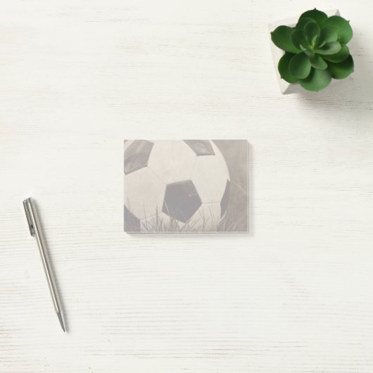 Sepia Toned Voetbal Post-it® Notes (Kantoor)