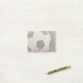 Sepia Toned Voetbal Post-it® Notes (Op bureau)
