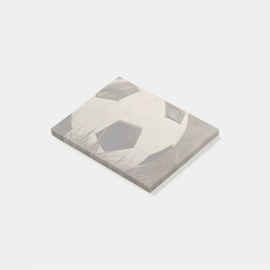 Sepia Toned Voetbal Post-it® Notes (Schuin)