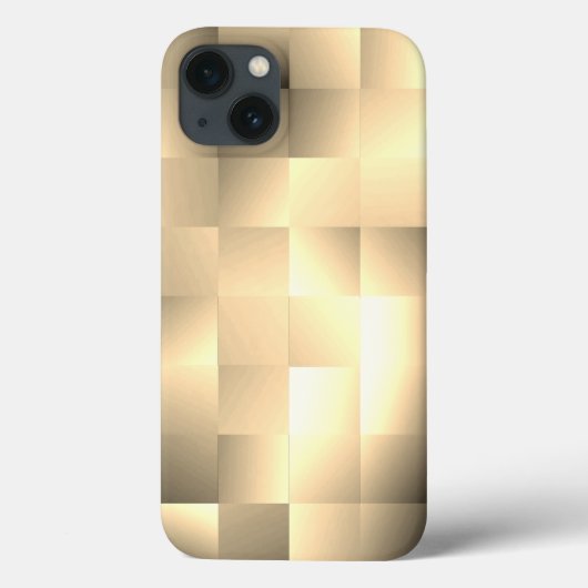Sepia-tonen in een vierkant patroon Case-Mate iPhone case (Achterkant)