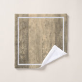 Sepia Tones Ombre Striped Bad Handdoek (Wasdoekje)