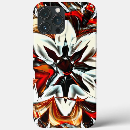 Sepia tot witte bloem omringd door roodgulden Case-Mate iPhone case (Achterkant)