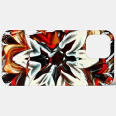 Sepia tot witte bloem omringd door roodgulden Case-Mate iPhone case (Achterkant (horizontaal))