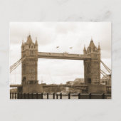 Sepia Tower Bridge Briefkaart (Voorkant)