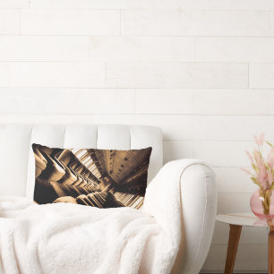 Sepia Treinzitjes Kussen